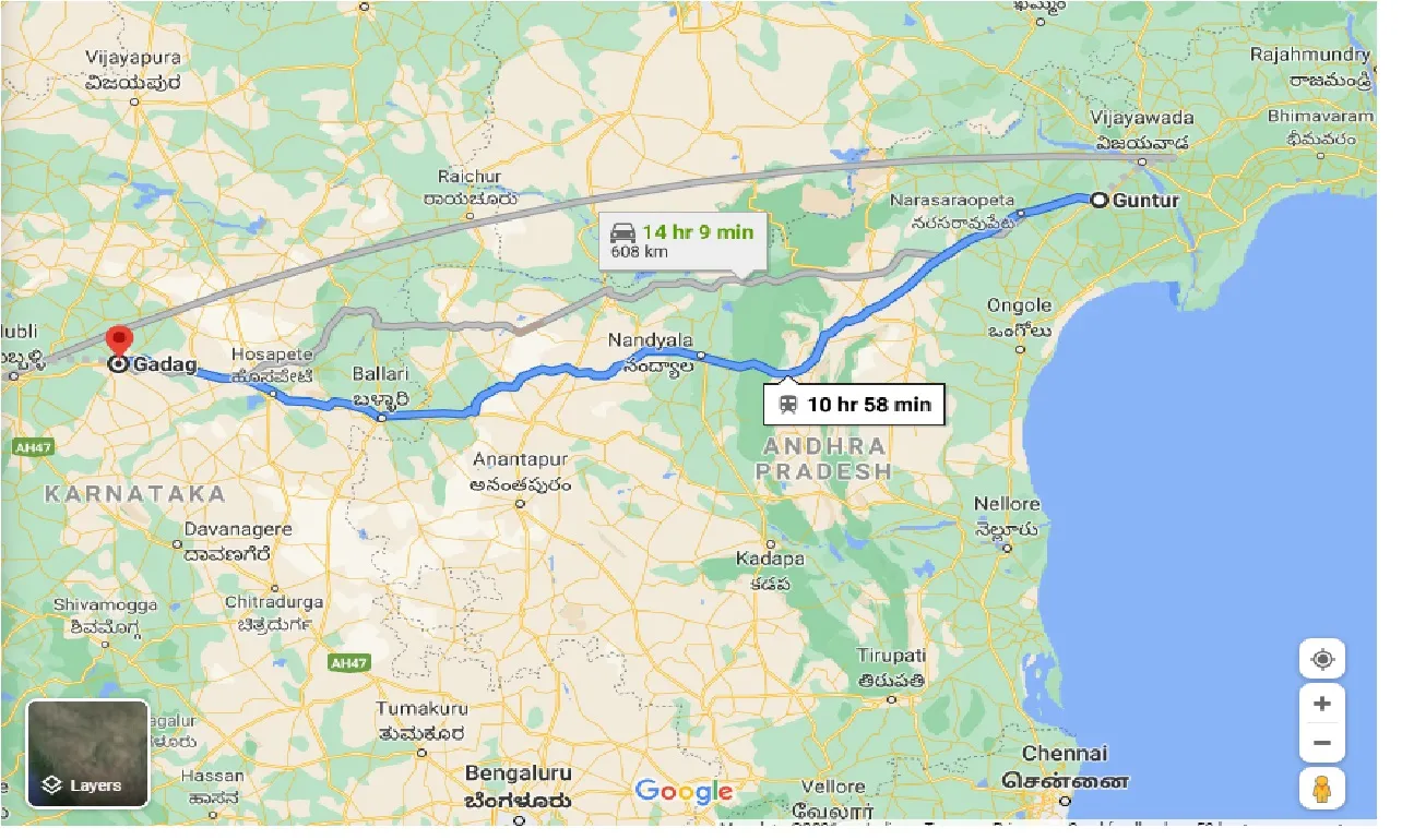 guntur-to-gadag-taxi