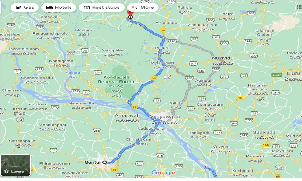 guntur-to-gampalagudem-one-way