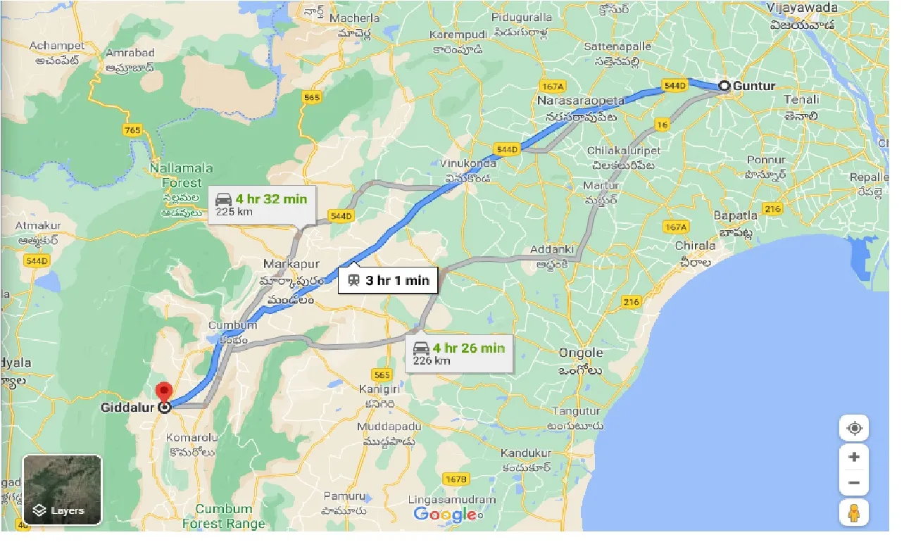 guntur-to-giddalur-one-way