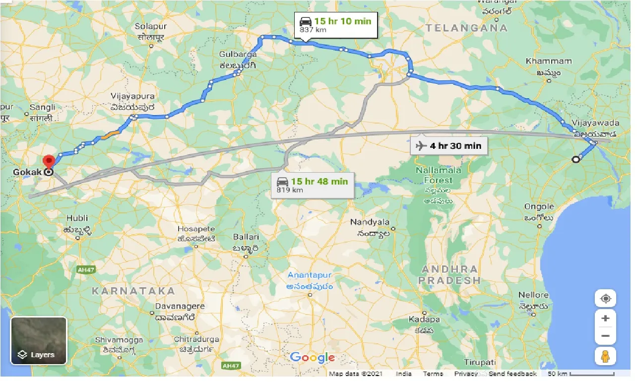 guntur-to-gokak-taxi