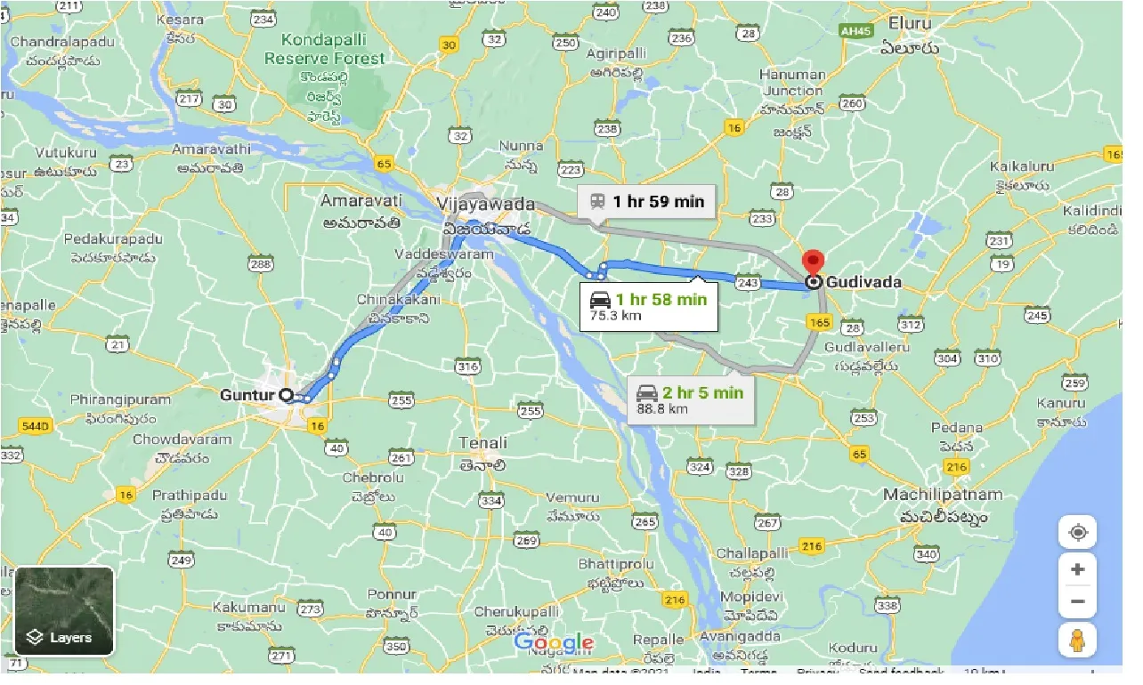 guntur-to-gudivada-taxi