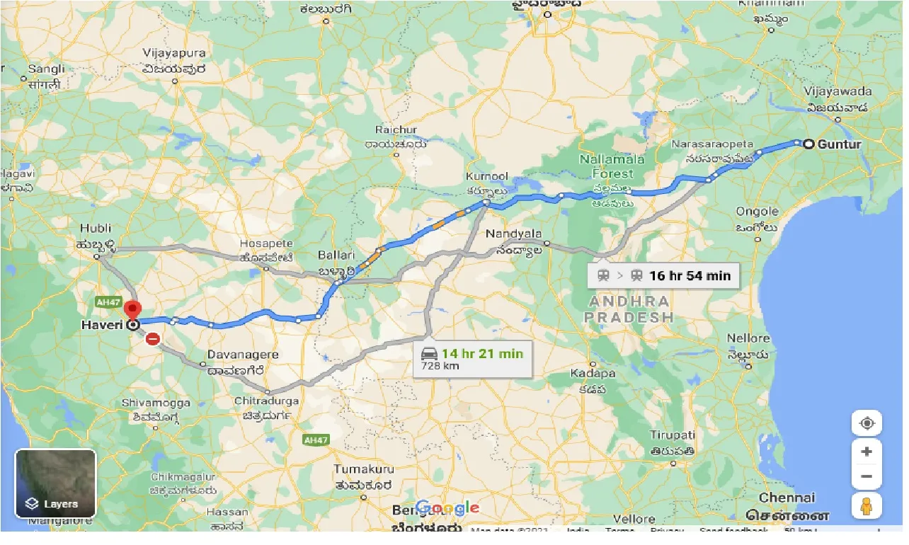 guntur-to-haveri-taxi