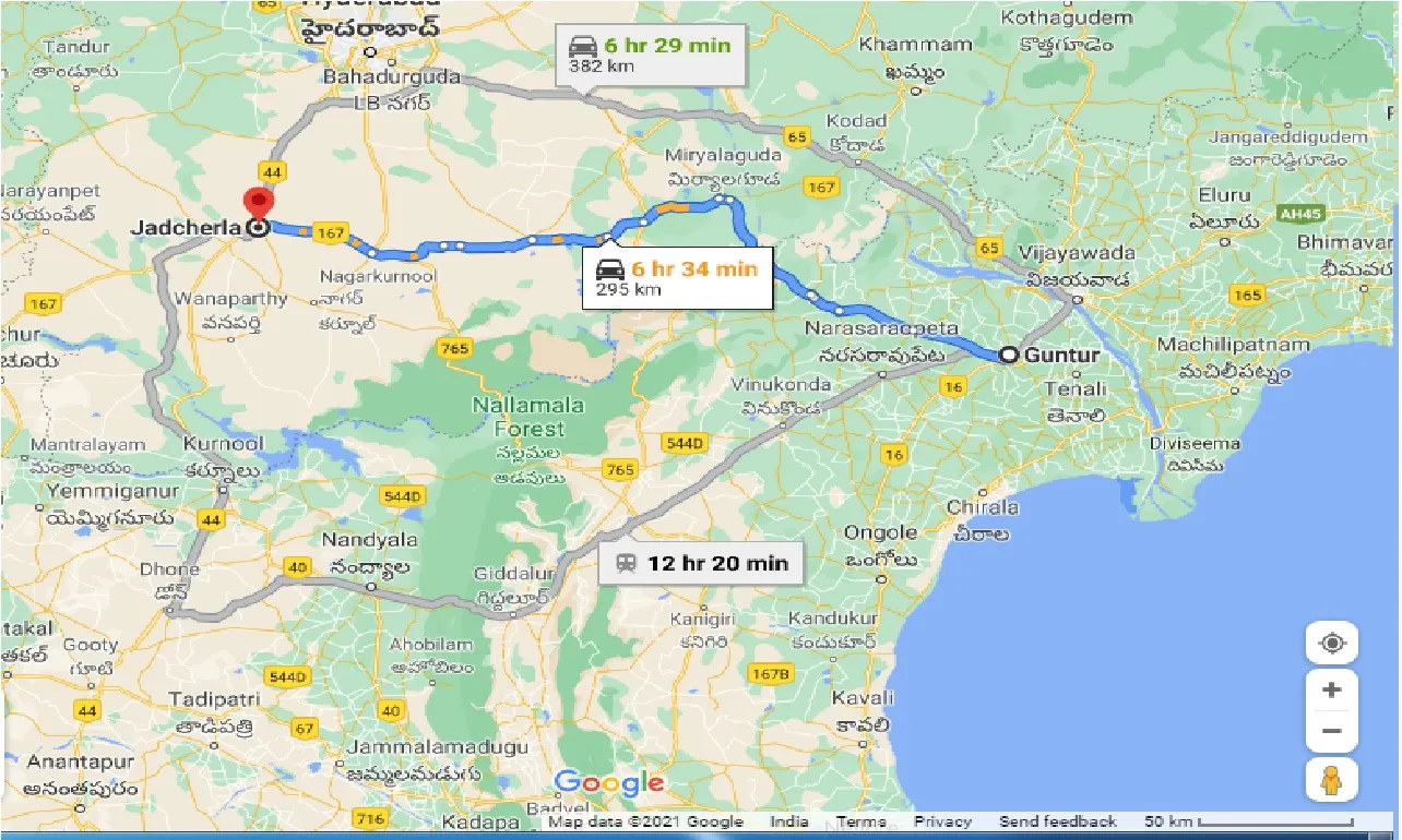 guntur-to-jadcherla-taxi