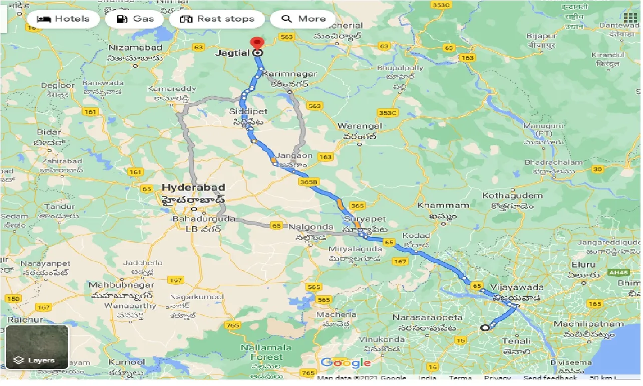 guntur-to-jagtial-taxi