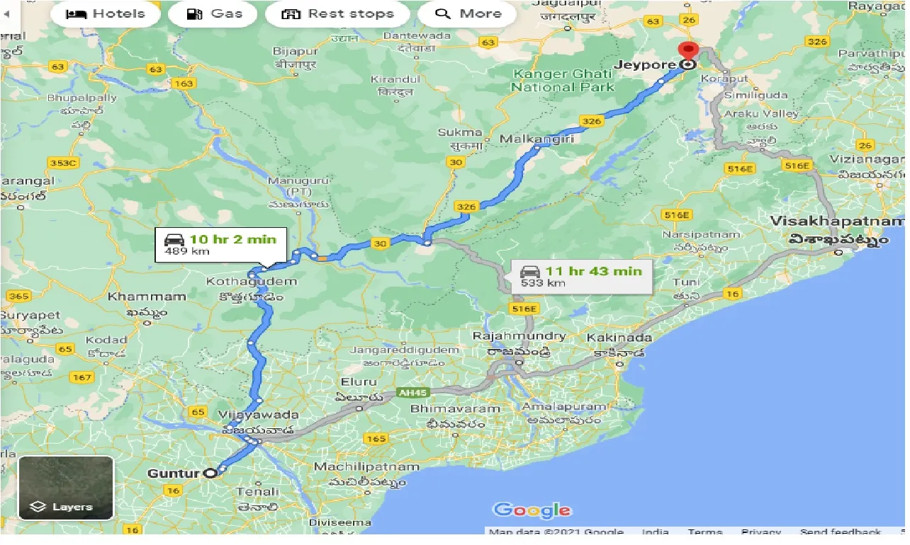 guntur-to-jeypore-taxi