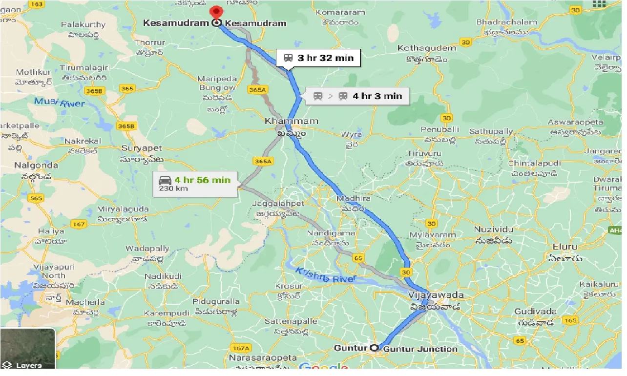guntur-to-kesamudram-one-way