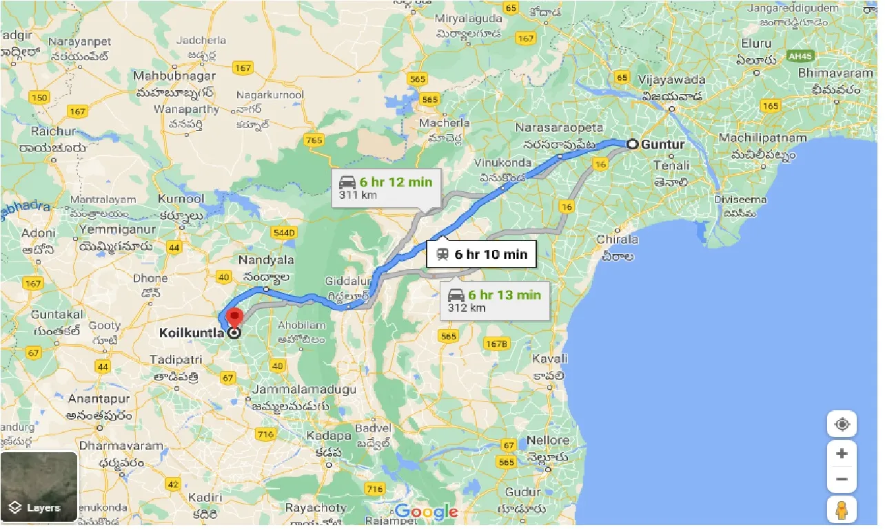 guntur-to-koilkuntla-taxi