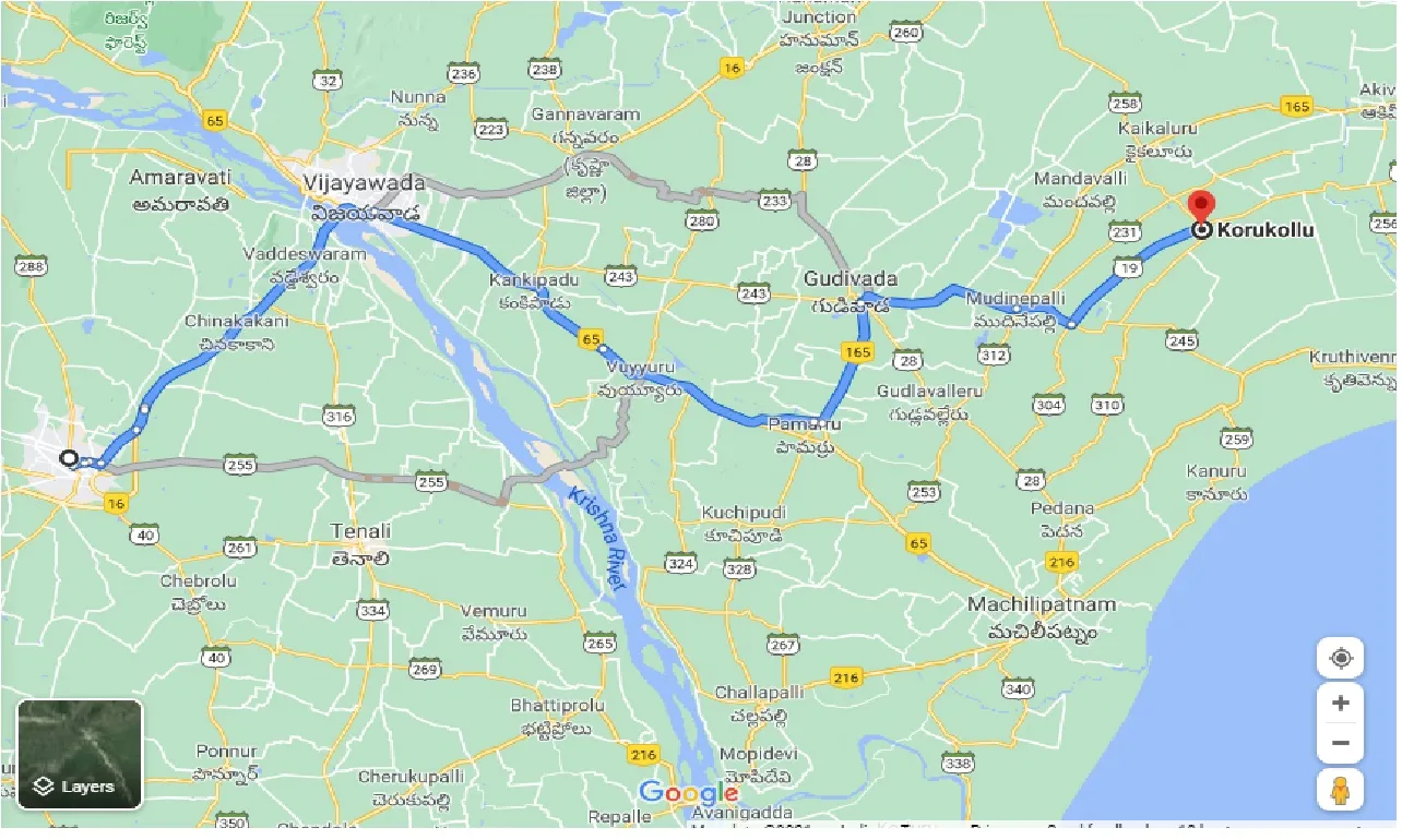 guntur-to-korukollu-one-way