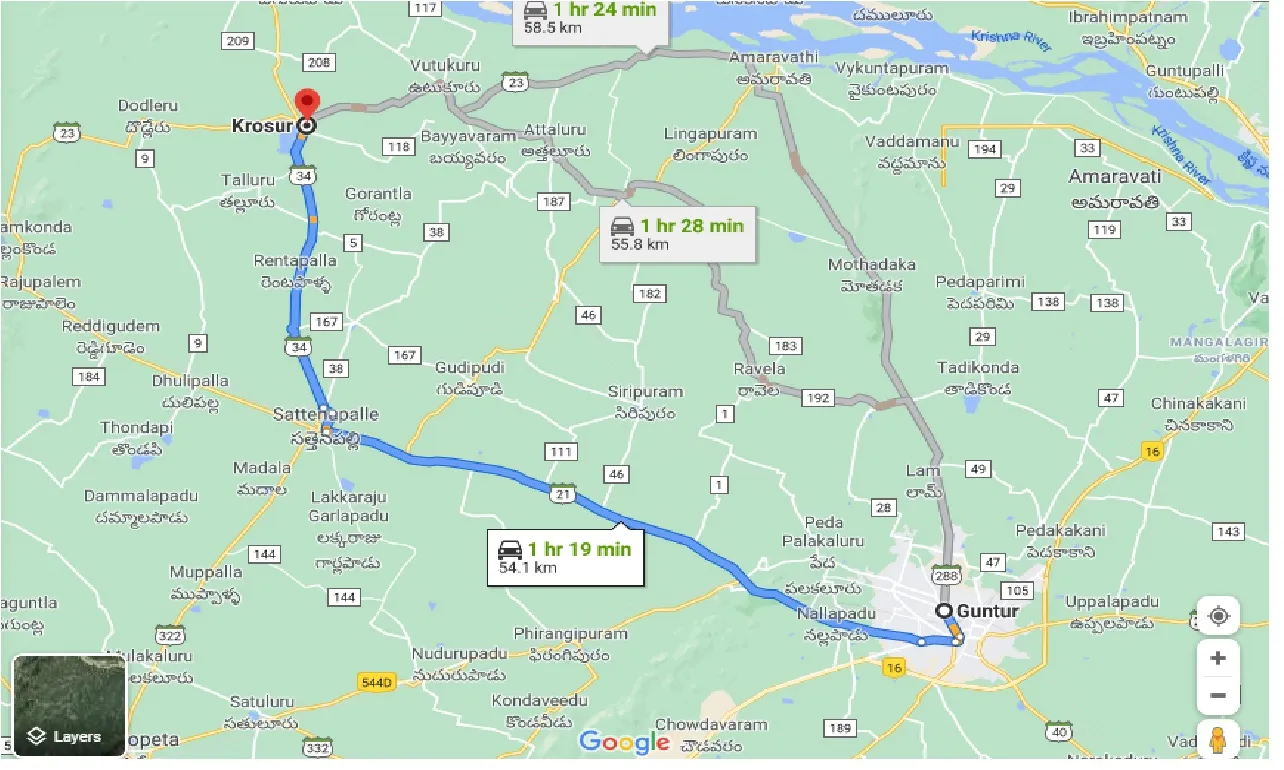 guntur-to-krosur-taxi