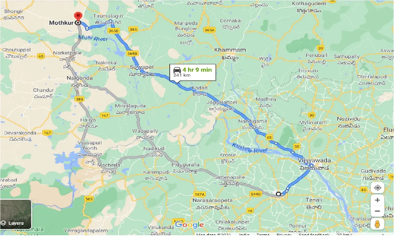 guntur-to-mothkur-one-way