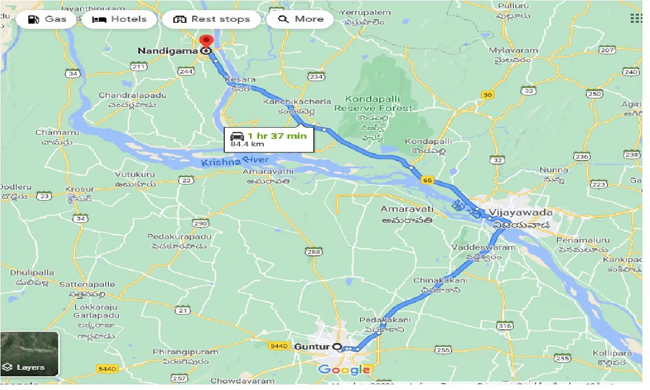 guntur-to-nandigama-one-way