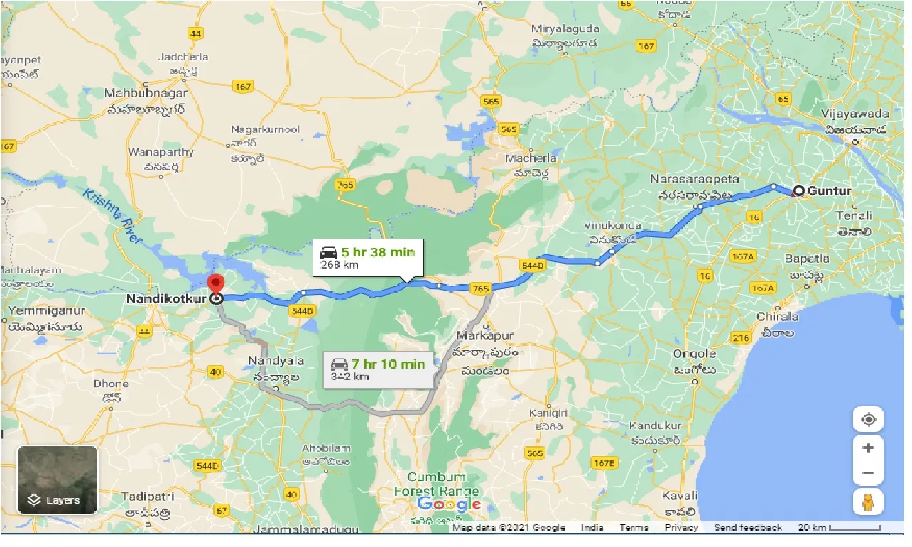 guntur-to-nandikotkur-taxi