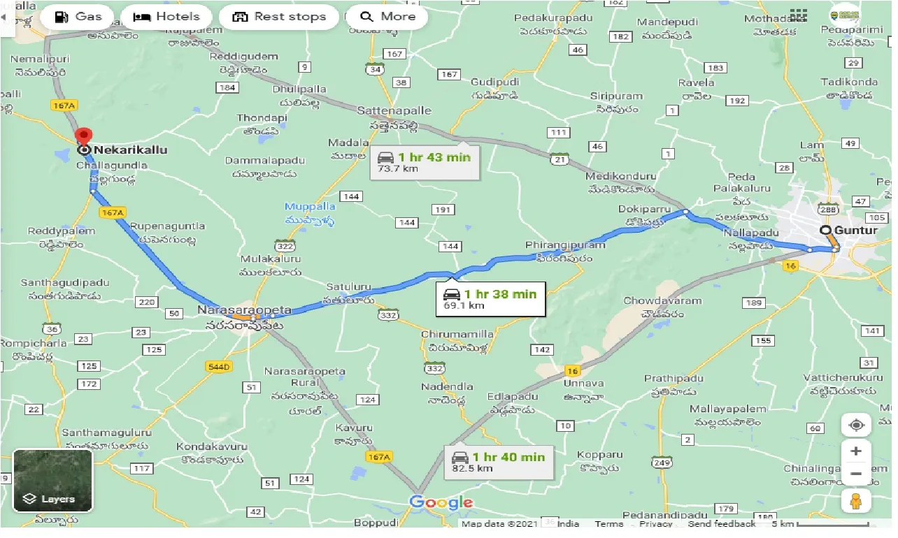 guntur-to-nekarikallu-taxi