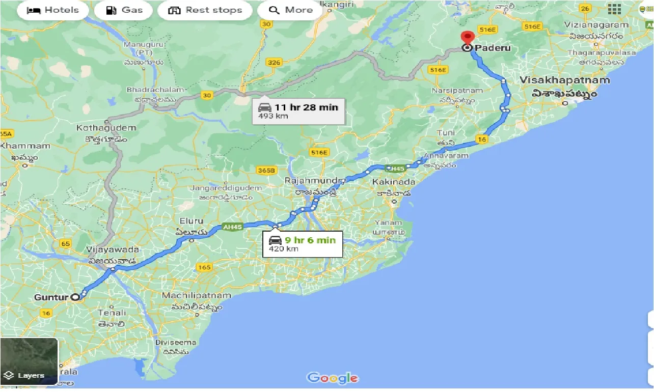 guntur-to-paderu-one-way