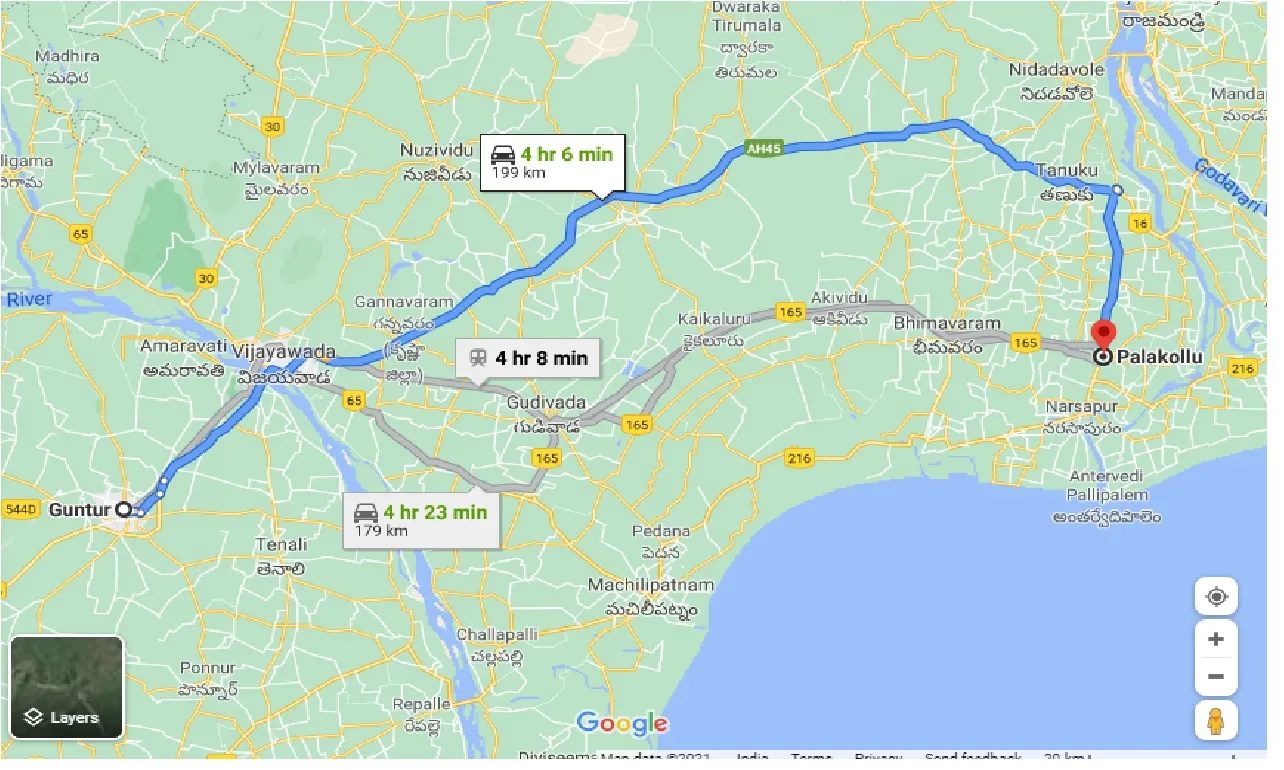 guntur-to-palakollu-one-way