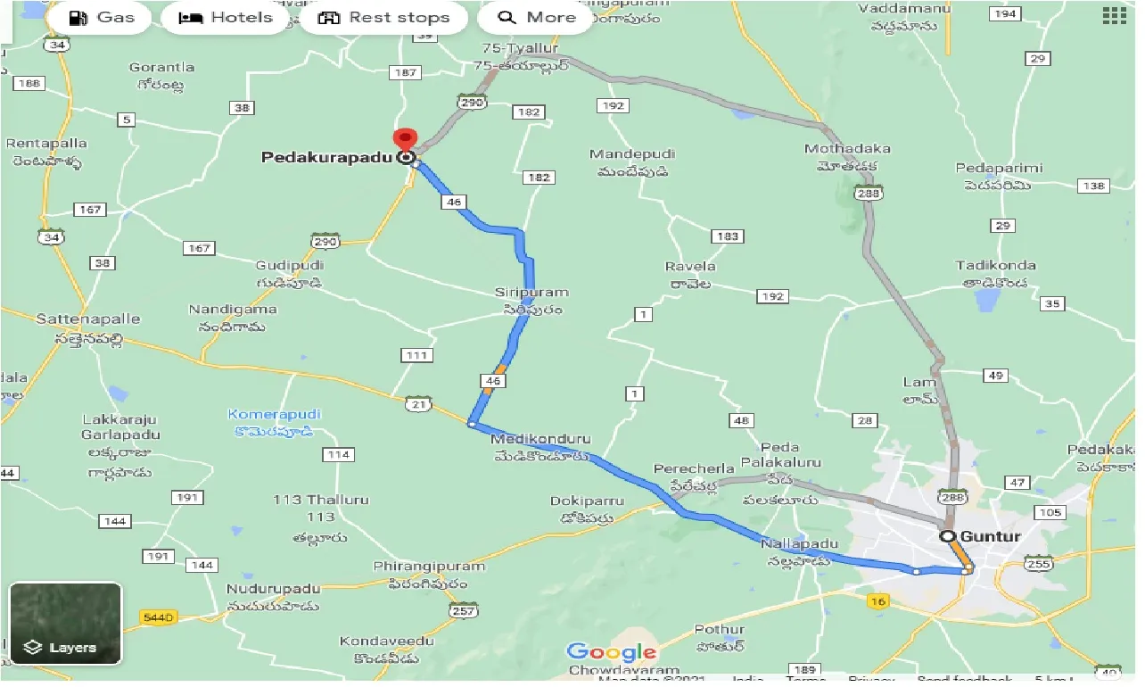 guntur-to-pedakurapadu-one-way