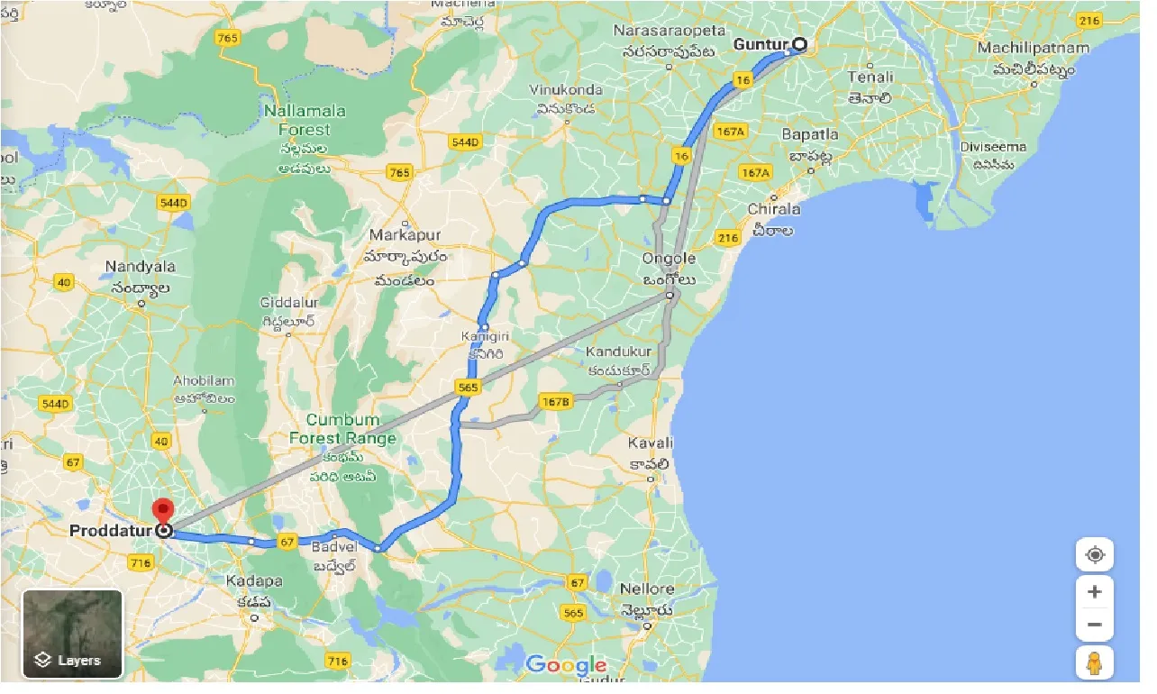 guntur-to-proddatur-taxi