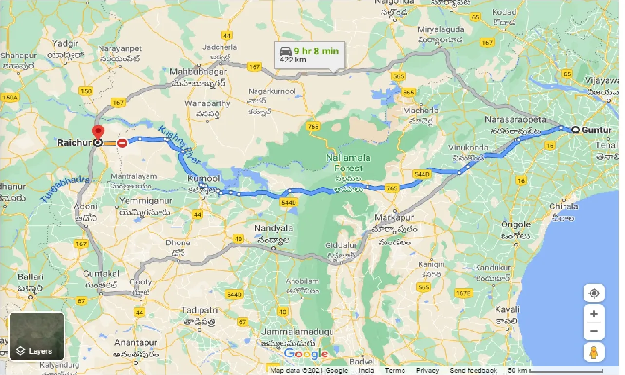 guntur-to-raichur-one-way