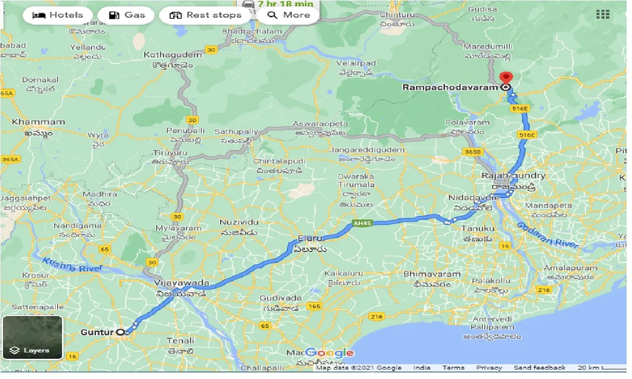 guntur-to-rampachodavaram-taxi