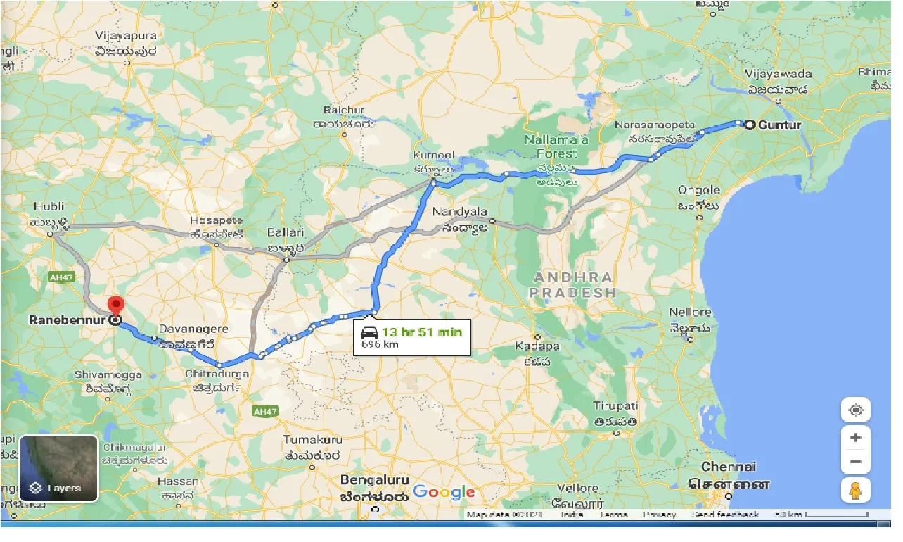 guntur-to-ranebennur-taxi