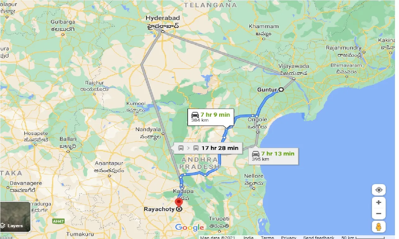 guntur-to-rayachoty-taxi