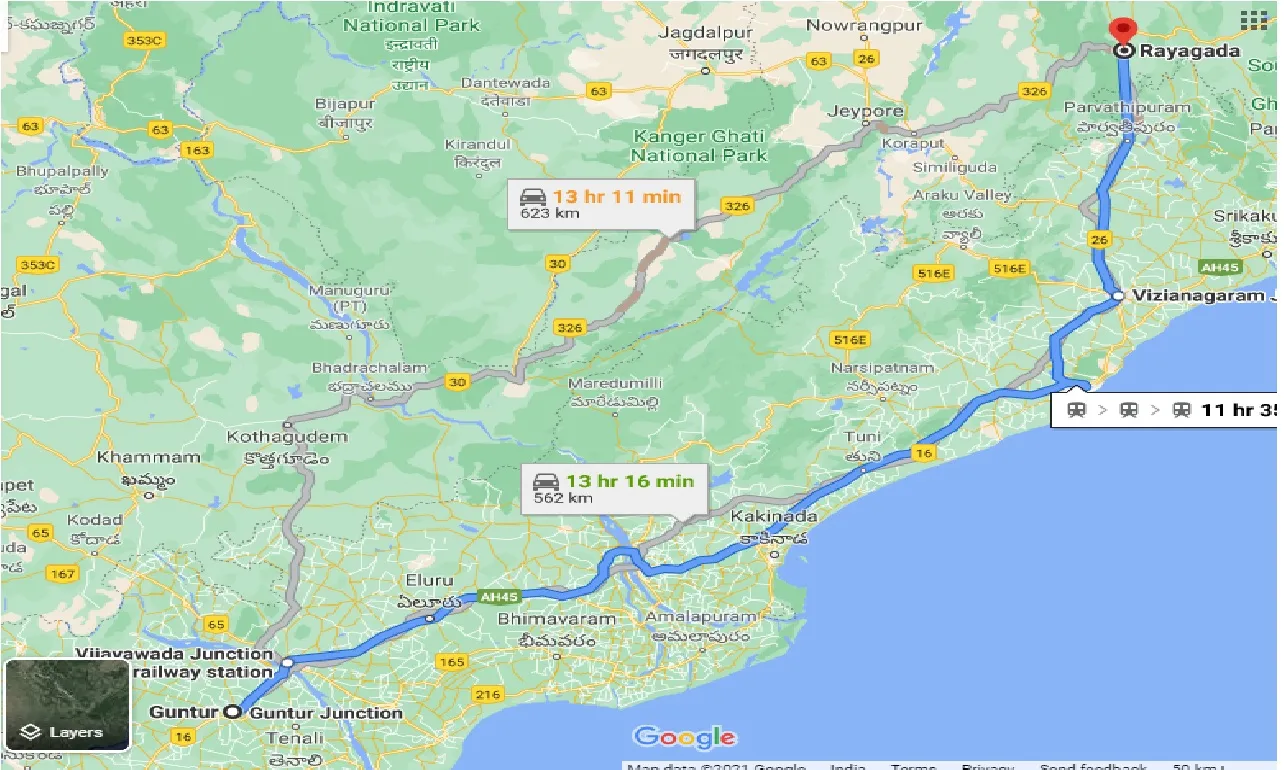 guntur-to-rayagada-taxi