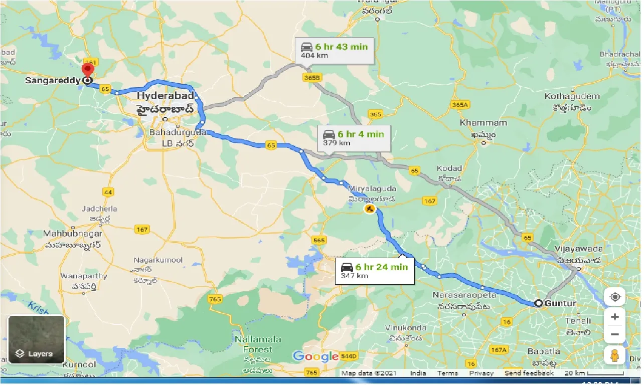 guntur-to-sangareddy-taxi