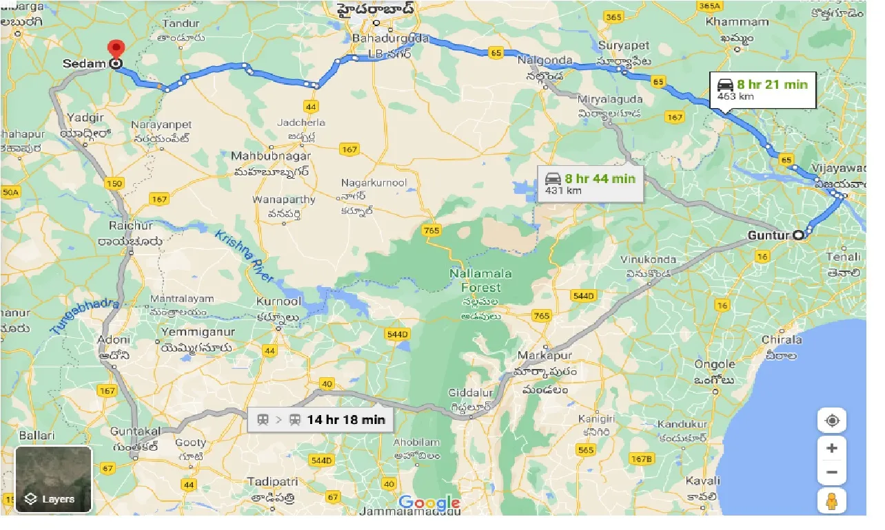 guntur-to-sedam-one-way