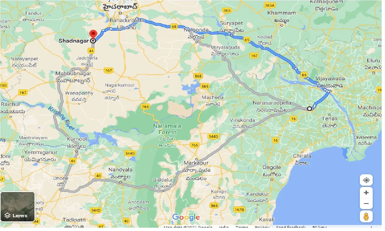 Guntur To Shadnagar One Way guntur-to-shadnagar-one-way