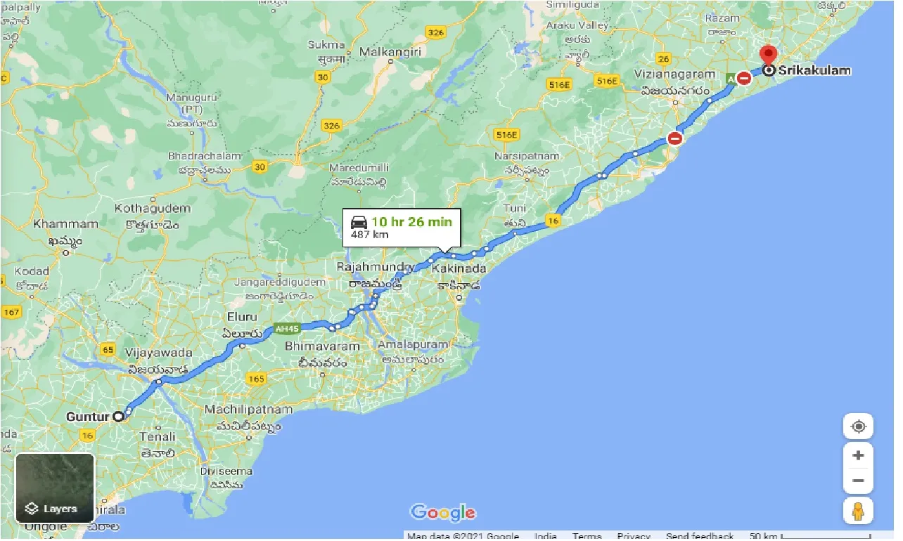 guntur-to-srikakulam-taxi