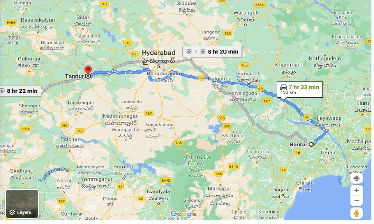 guntur-to-tandur-one-way