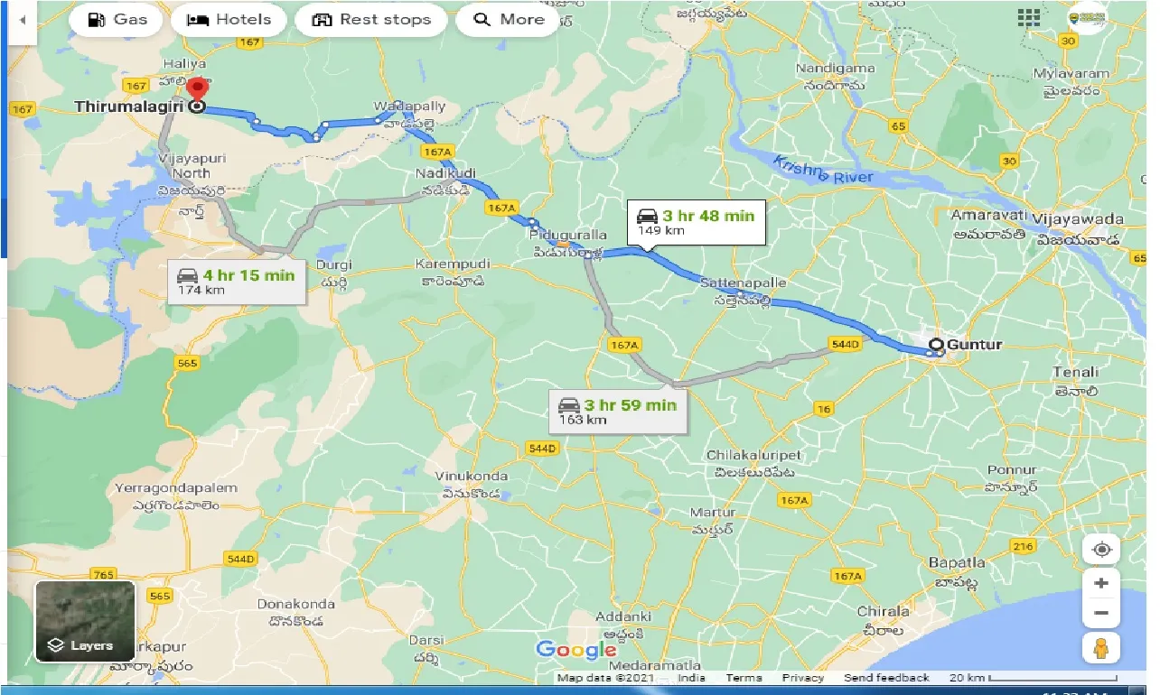 guntur-to-thirumalagiri-taxi