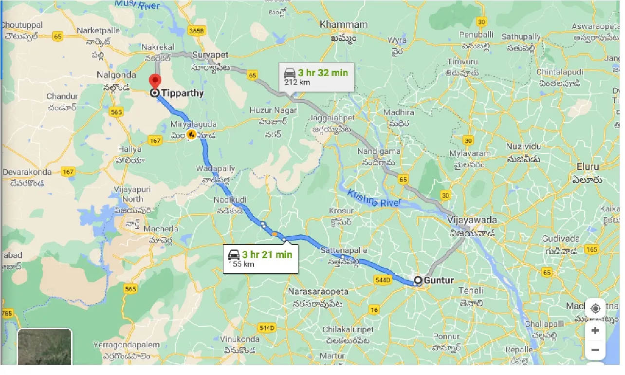 guntur-to-tipparthy-one-way