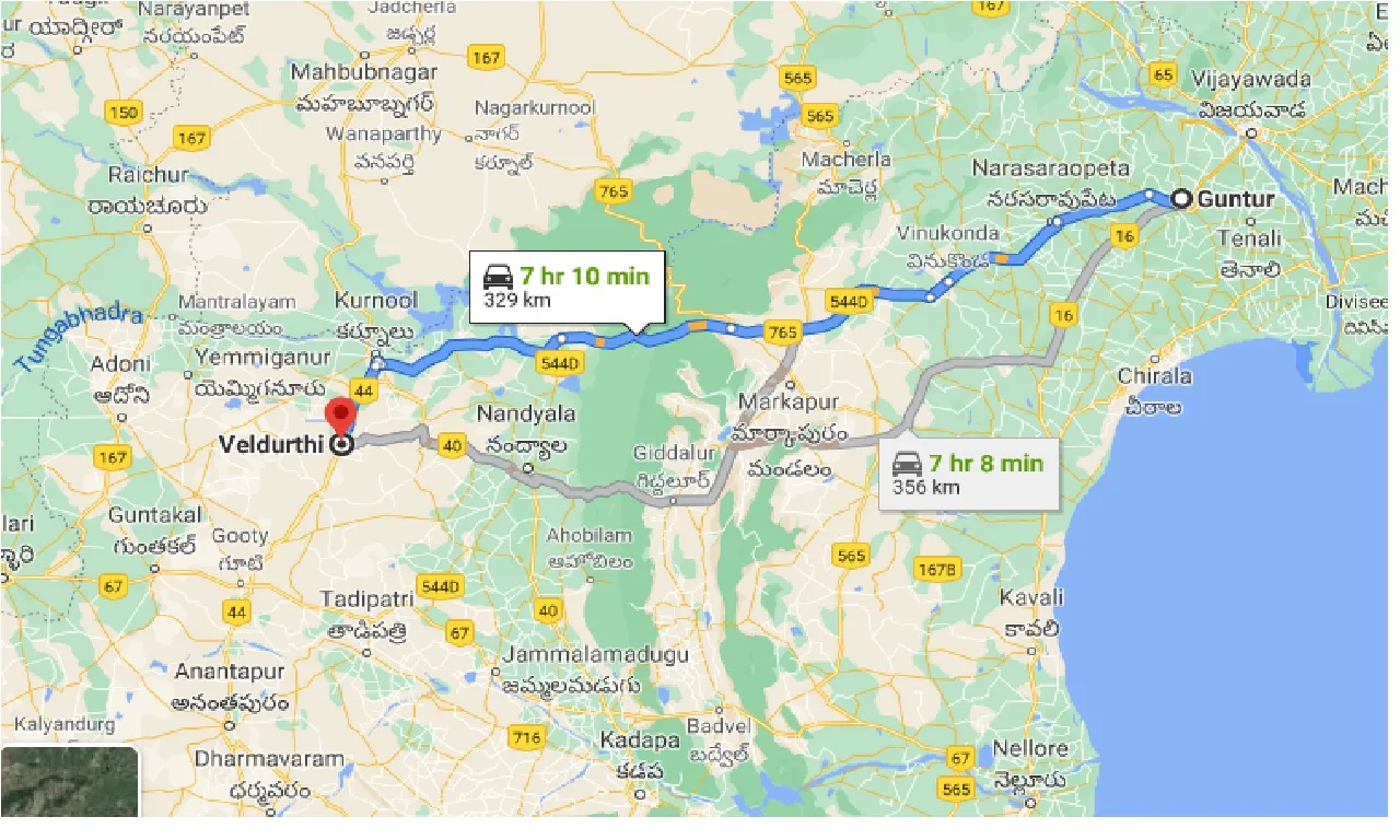 guntur-to-veldurthi-one-way