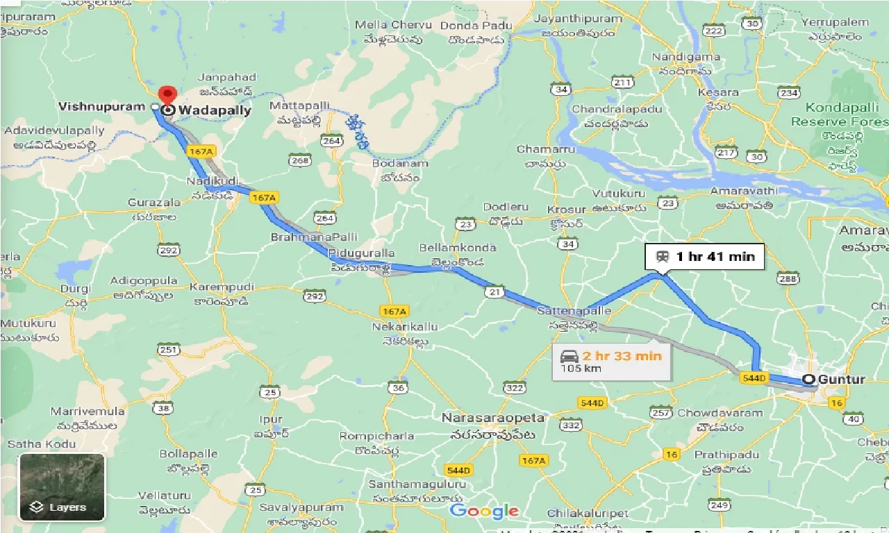 guntur-to-wadapally-one-way