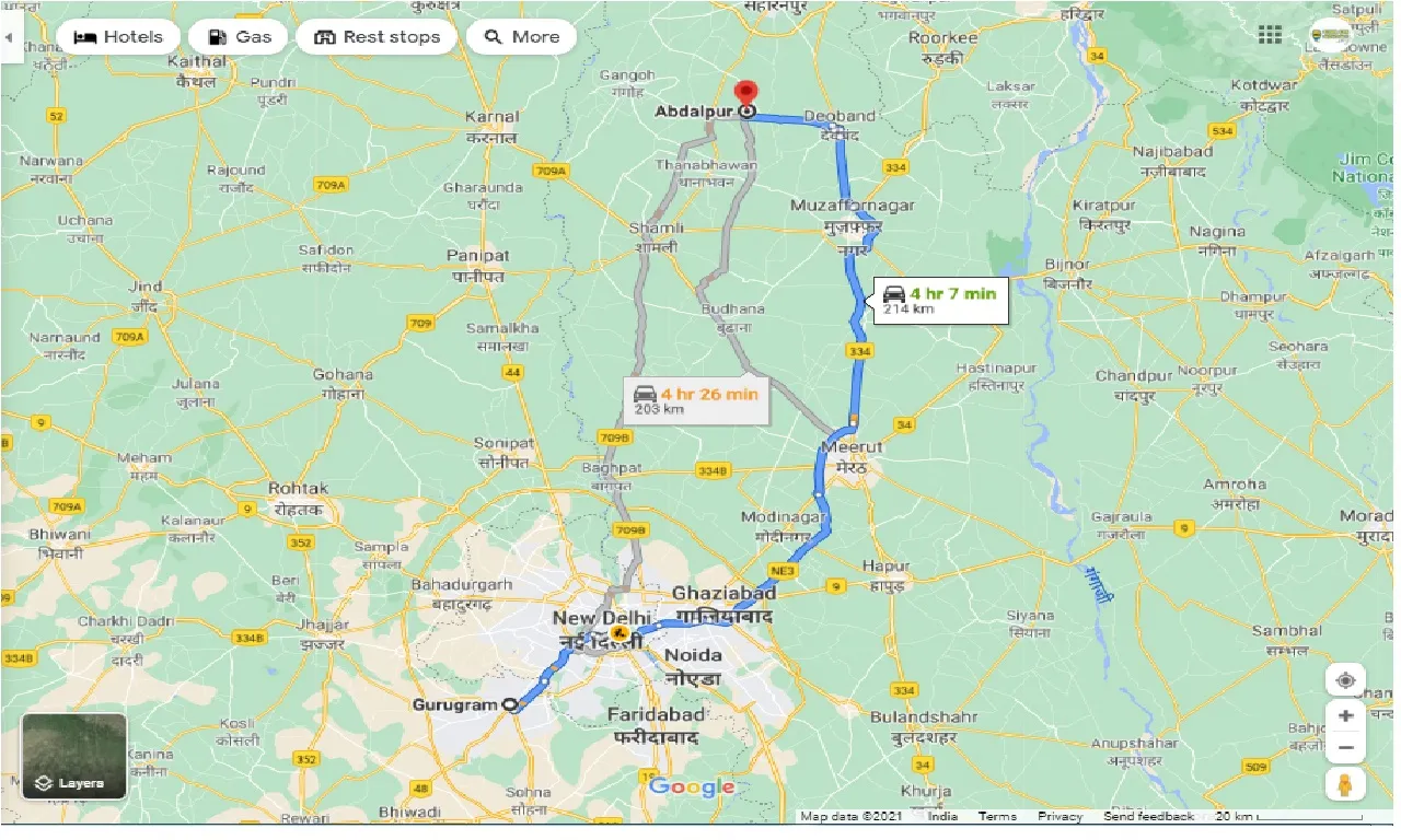 gurgaon-to-abdalpur-round-trip