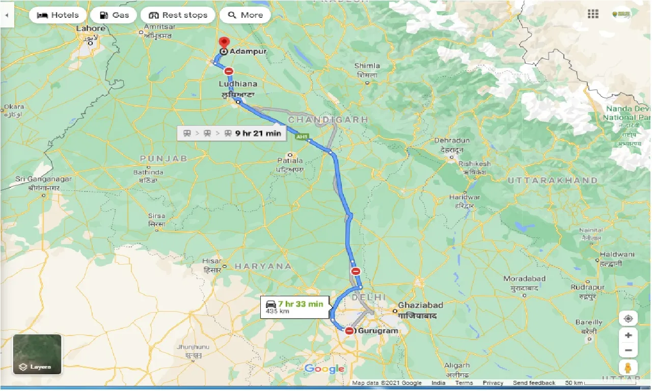 gurgaon-to-adampur-round-trip