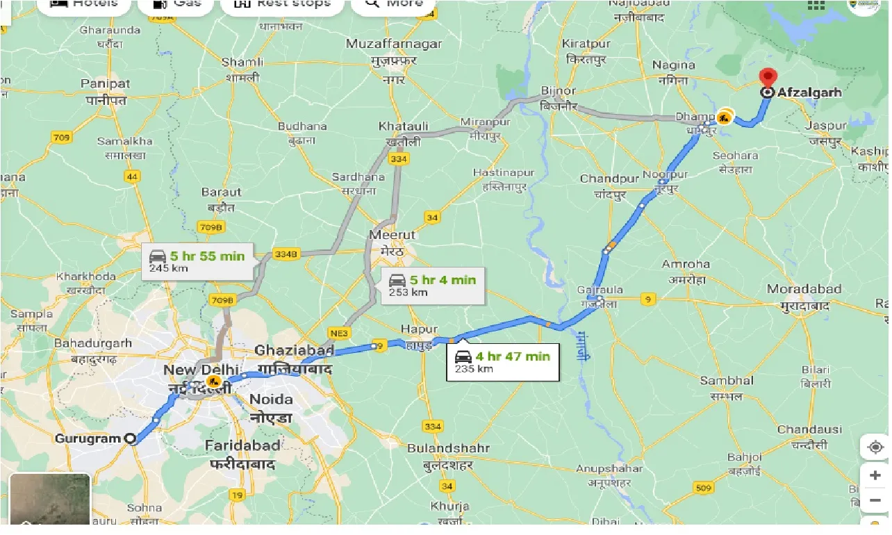 gurgaon-to-afzalgarh-one-way