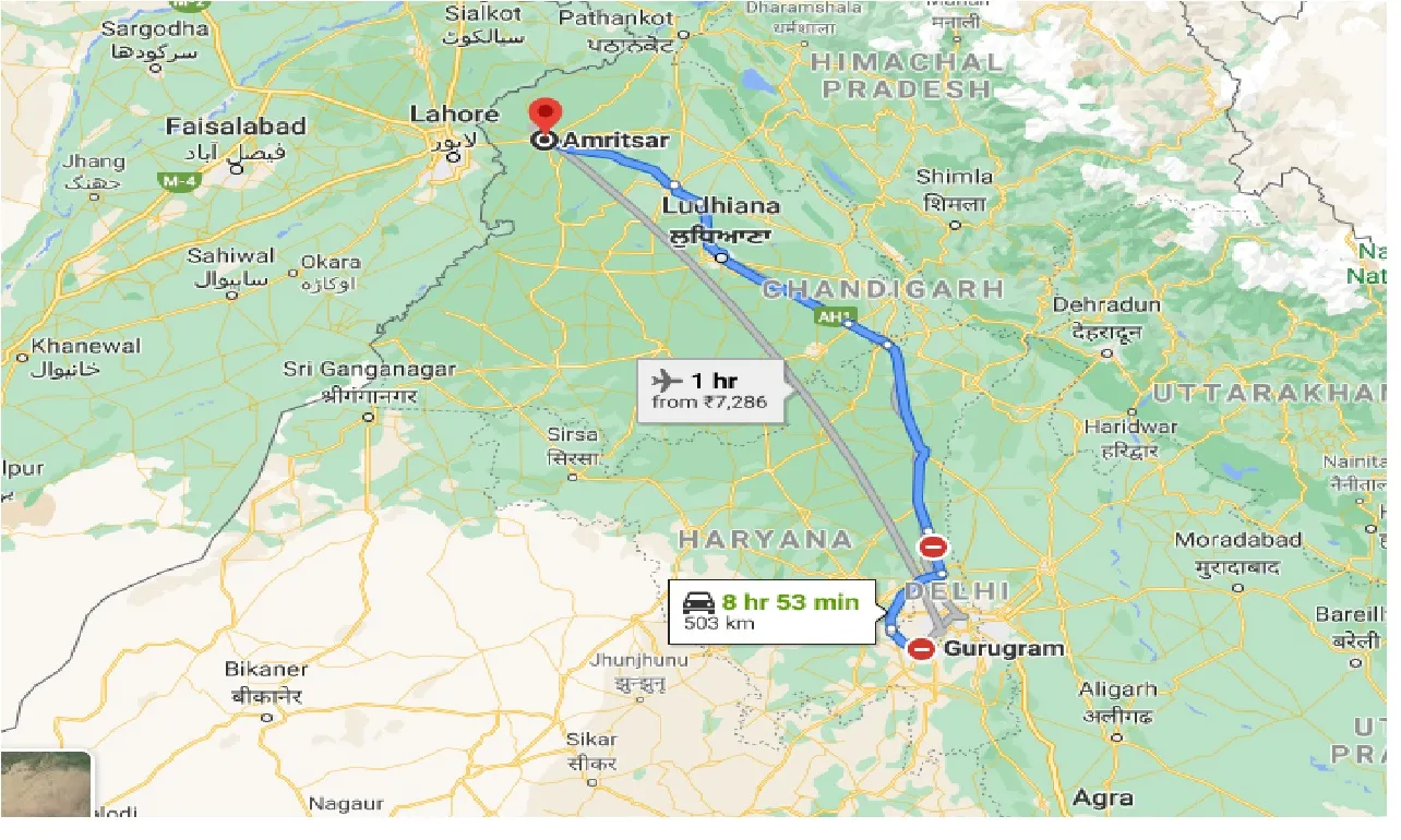 gurgaon-to-amritsar-taxi