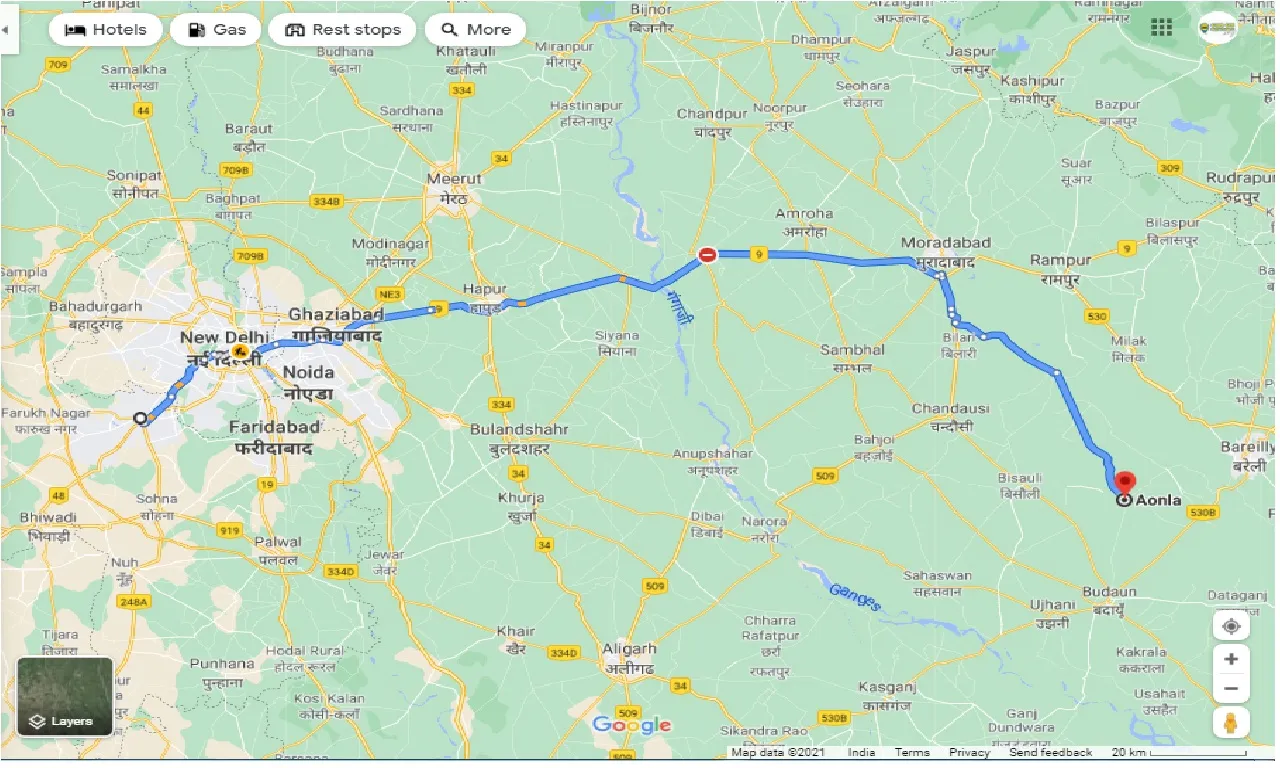 gurgaon-to-aonla-one-way