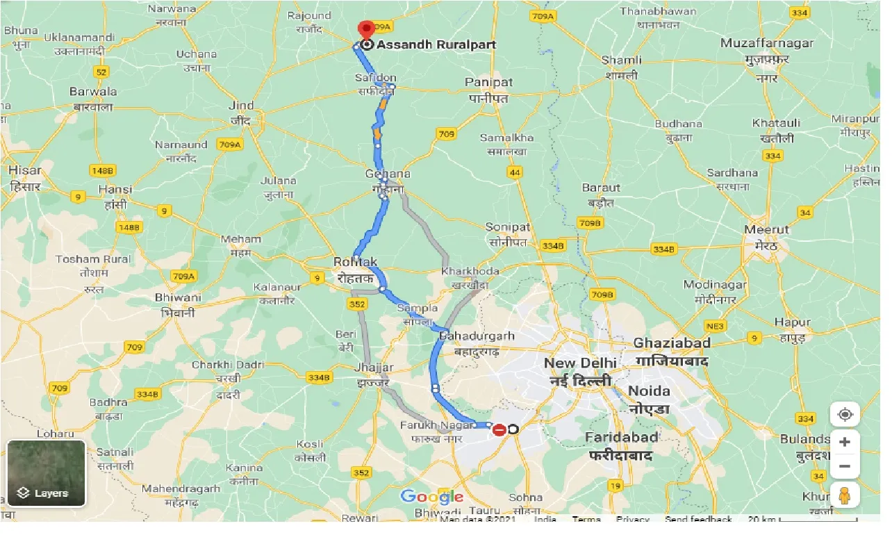 gurgaon-to-assandh-ruralpart-one-way