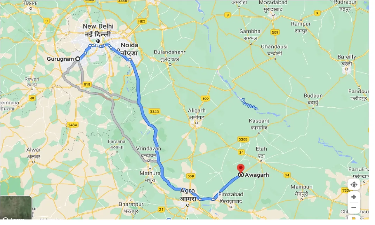 gurgaon-to-awagarh-one-way
