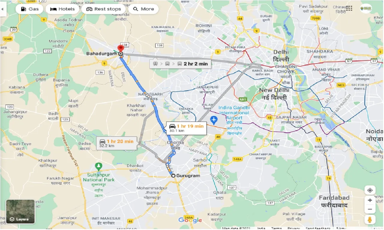 gurgaon-to-bahadurgarh-round-trip