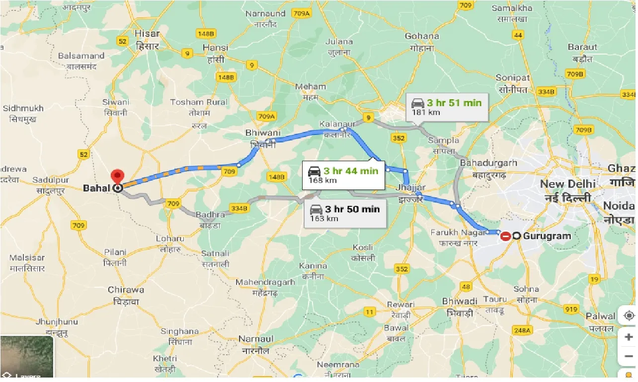 gurgaon-to-bahal-one-way