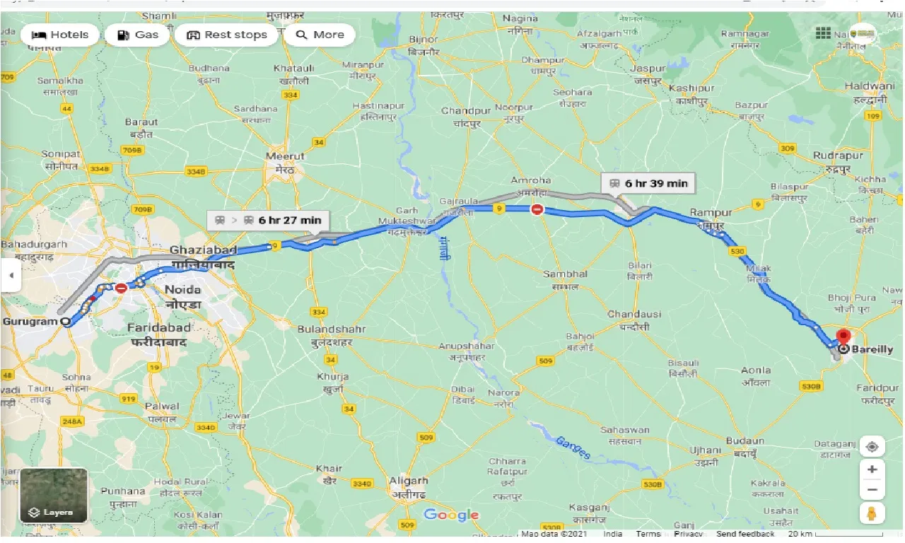 gurgaon-to-bareilly-round-trip