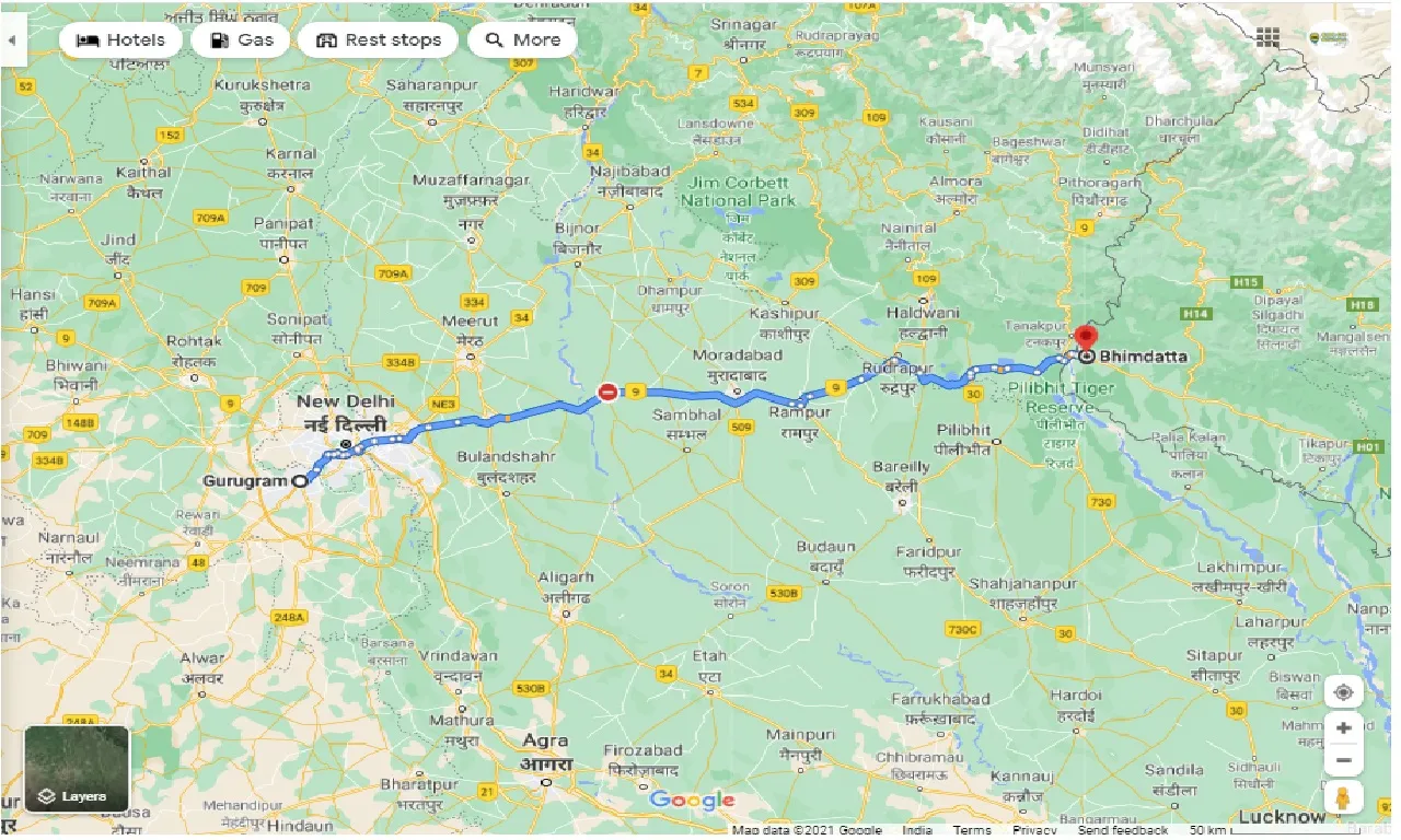 gurgaon-to-bhimdatta-one-way