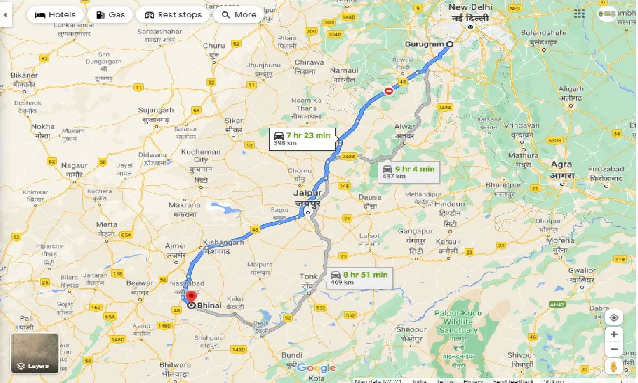 gurgaon-to-bhinai-round-trip