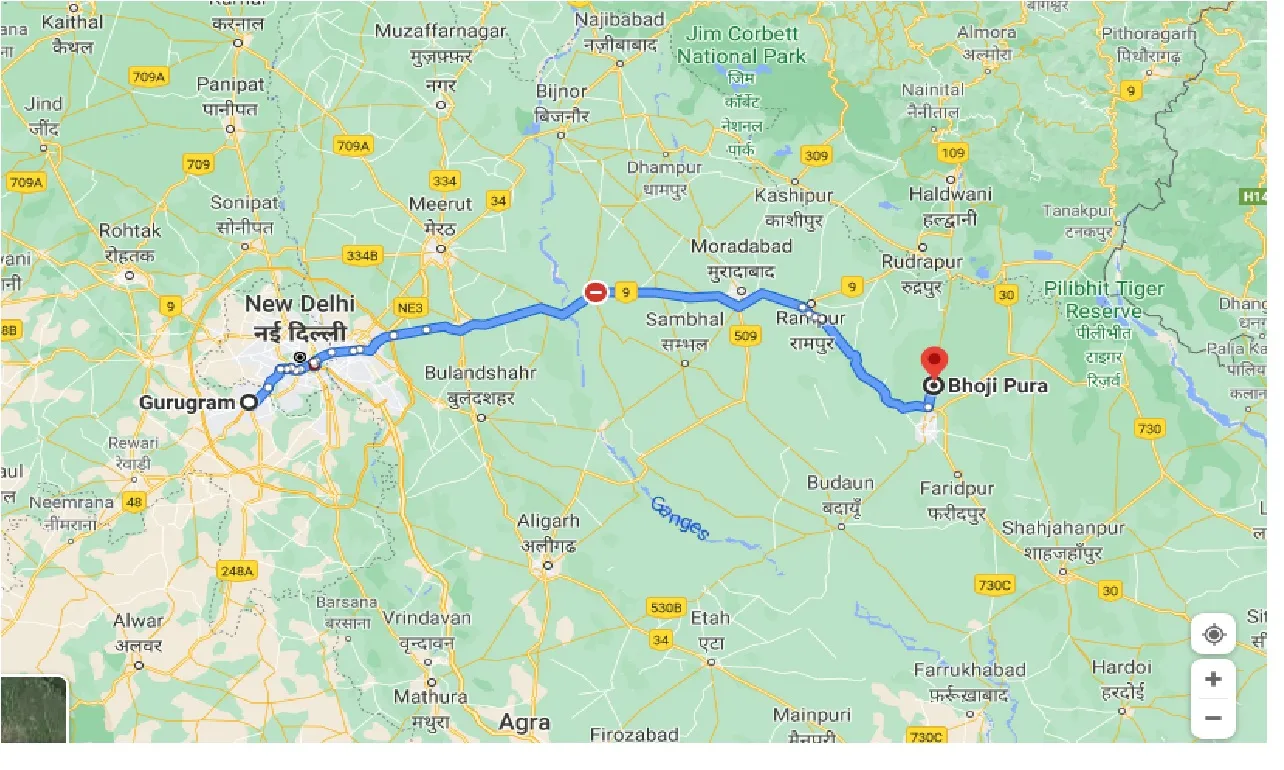 gurgaon-to-bhoji-pura-taxi