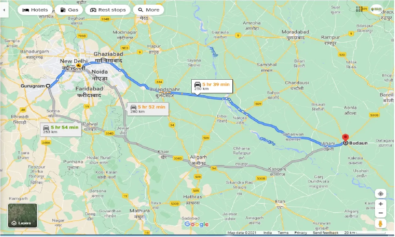 gurgaon-to-budaun-round-trip