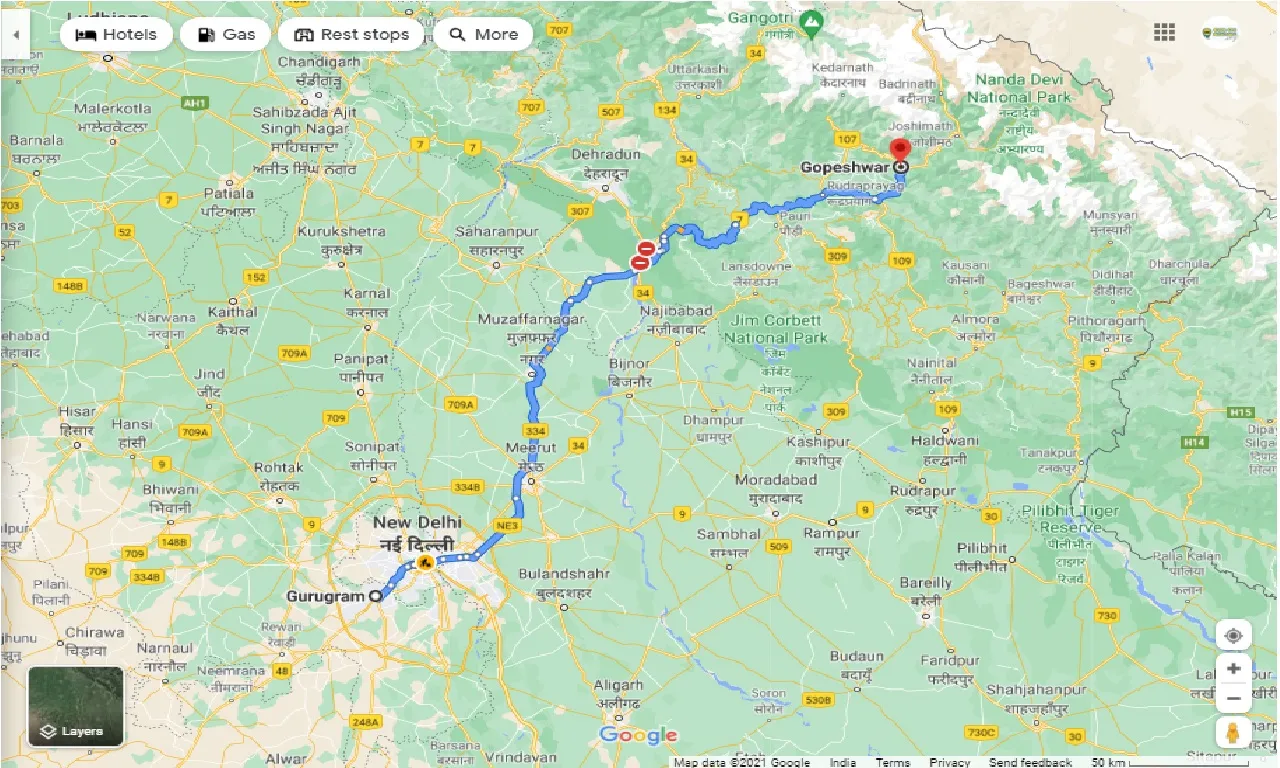 gurgaon-to-chamoli-gopeshwar-one-way